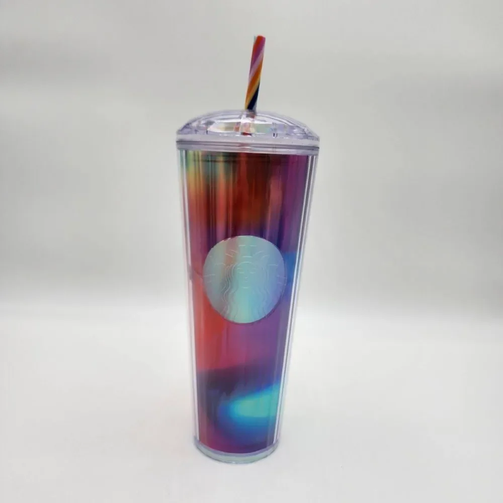 Starbucks 2021 Summer Rainbow Pride Kaleidoscope Tumbler LE 24OZ Venti SEE PHOTO